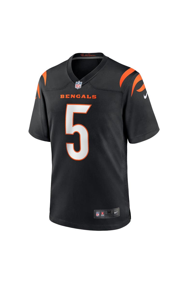 Men's Nike Tee Higgins Black Cincinnati Bengals Game Player Jersey, Alternate, color, Black