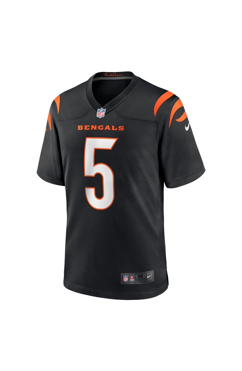 Nike Men's Nike Tee Higgins Black Cincinnati Bengals Game Player Jersey, Alternate, color, Black