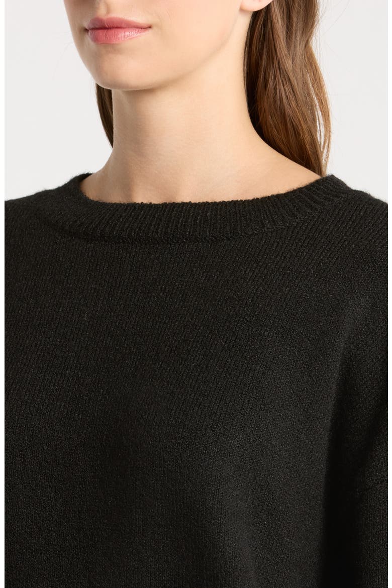 Ryanna Oversize Sweater, Alternate, color, BLACK