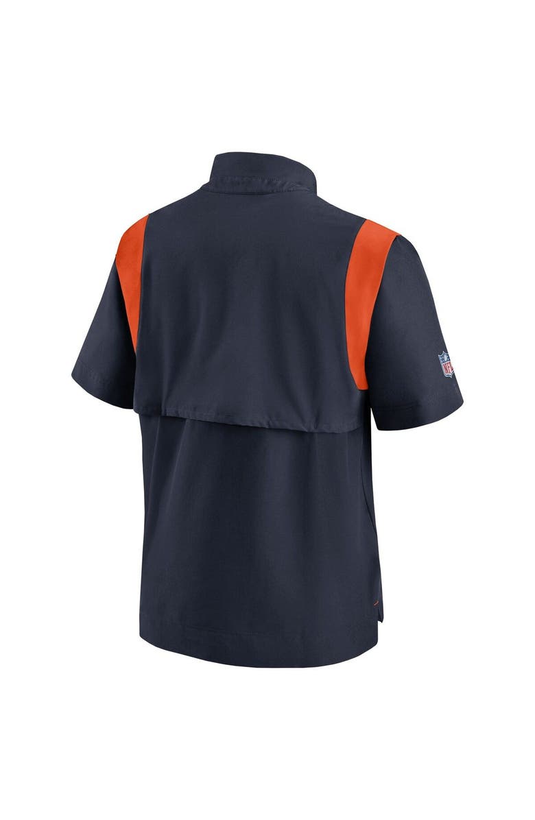 Nike Men's Nike Navy Chicago Bears Sideline Coaches Chevron Lockup Pullover Top, Alternate, color, Navy