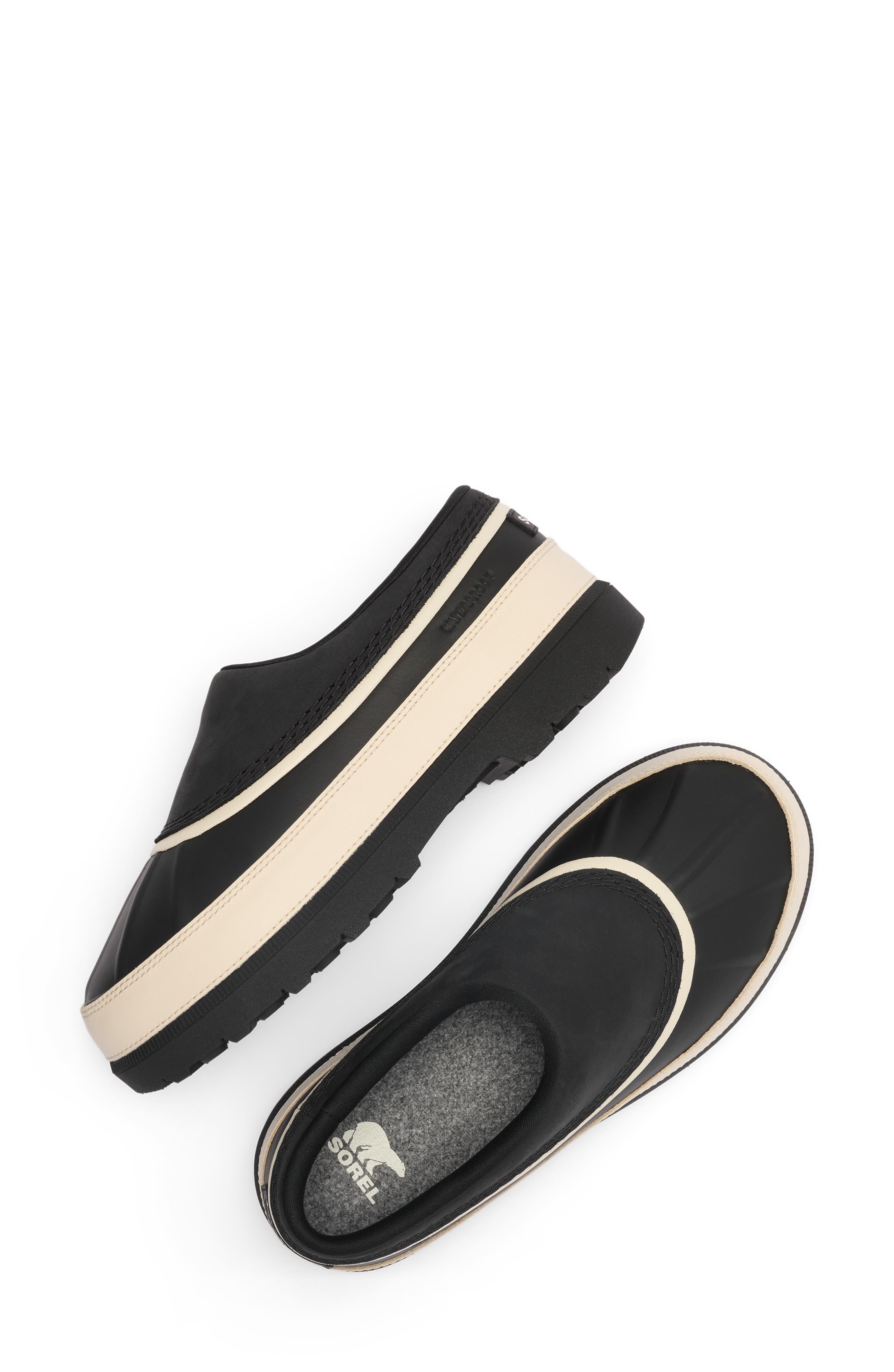 Ambler™ Waterproof Clog, Alternate, color, BLACK/ DARK STONE