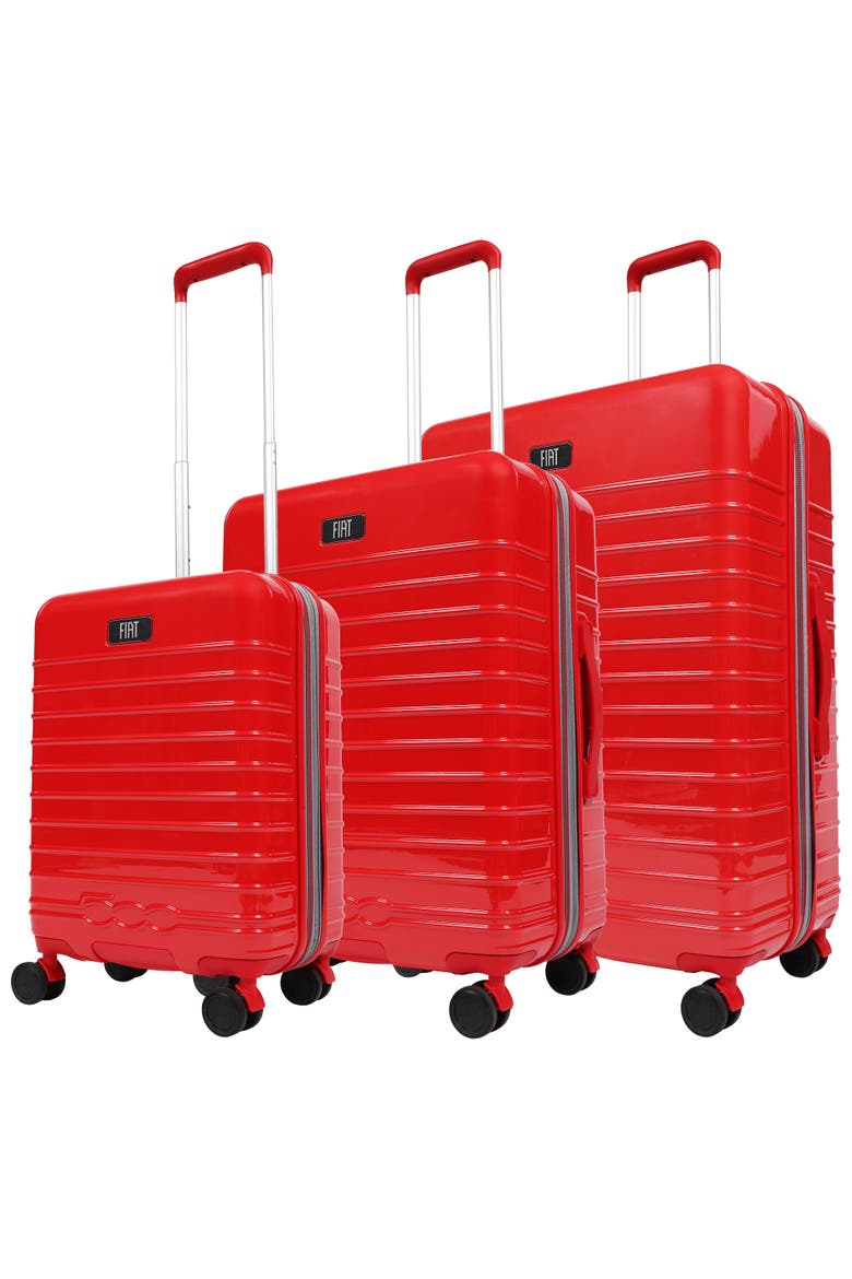 3-Piece Expandable Hardside Spinner Luggage Set 22", 26.5", 31.5", Main, color, RED