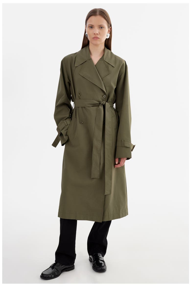 Colette | Oversized Trench Coat, Main, color, Dark Olive
