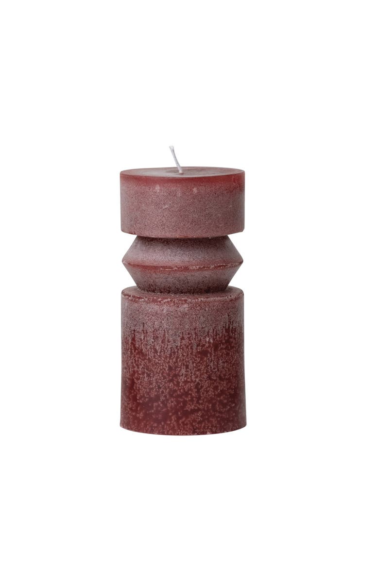 Unscented  Pillar Candle, Main, color, Red