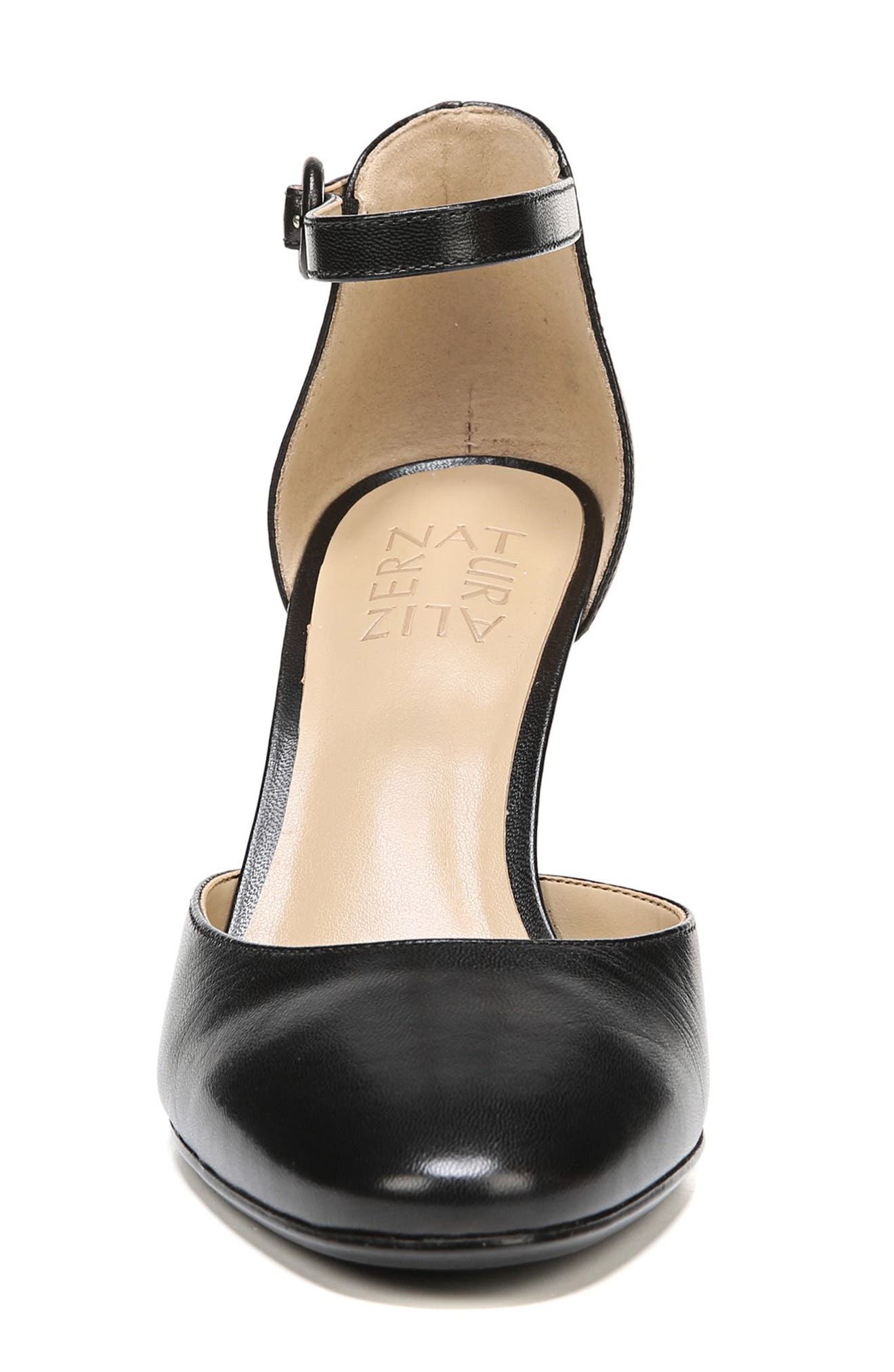 Gianna Ankle Strap Pump, Alternate, color, BLACK LEATHER