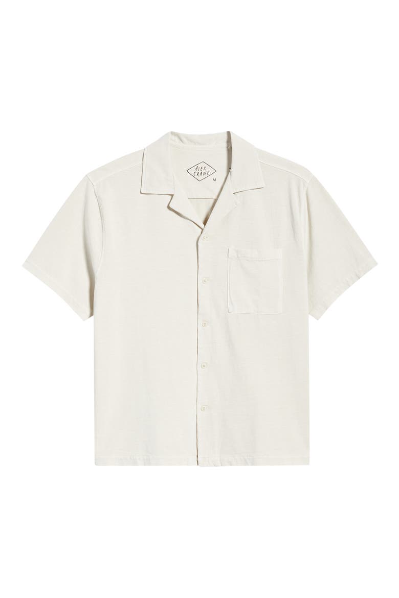 Caza Featherweight Organic Cotton Camp Shirt, Alternate, color, CREAM