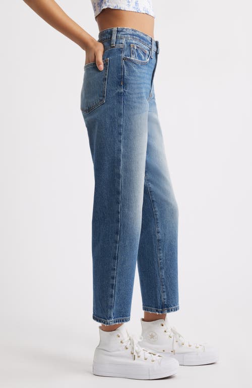 Bp. '90s High Waist Ankle Straight Leg Jeans In Valentino Wash
