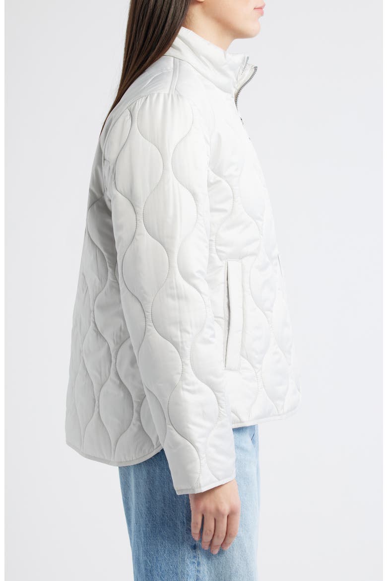 Quilted Jacket, Alternate, color, PALE GREY