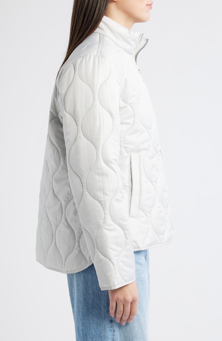Sam Edelman Quilted Jacket, Alternate, color, Pale Grey