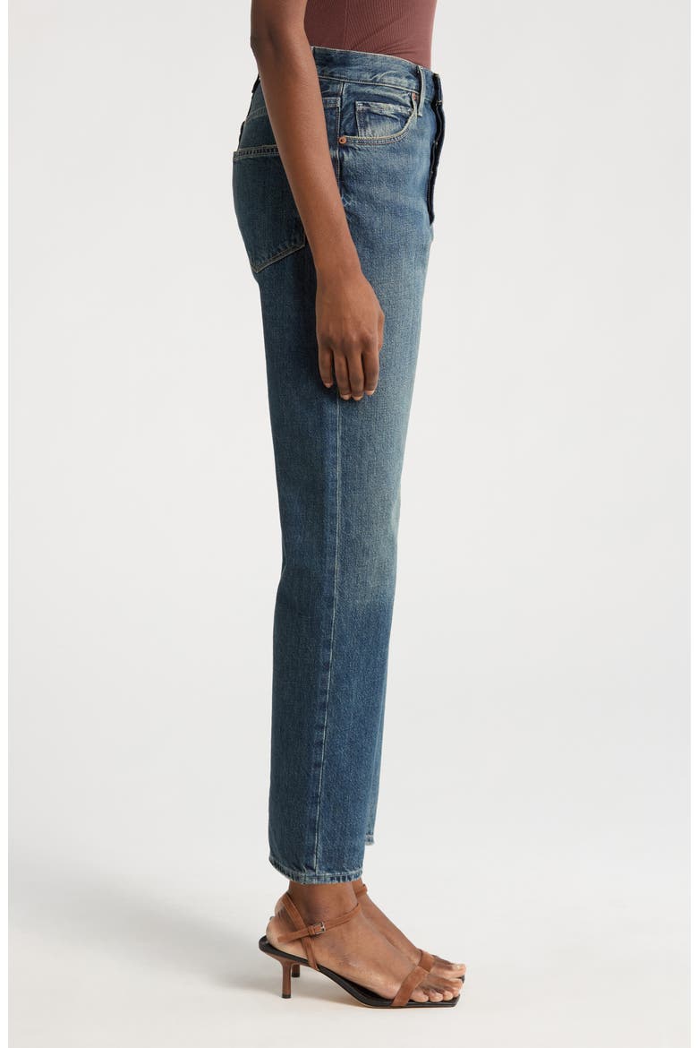 Sawyer High Waist Straight Leg Jeans, Alternate, color, MATCHSTICK