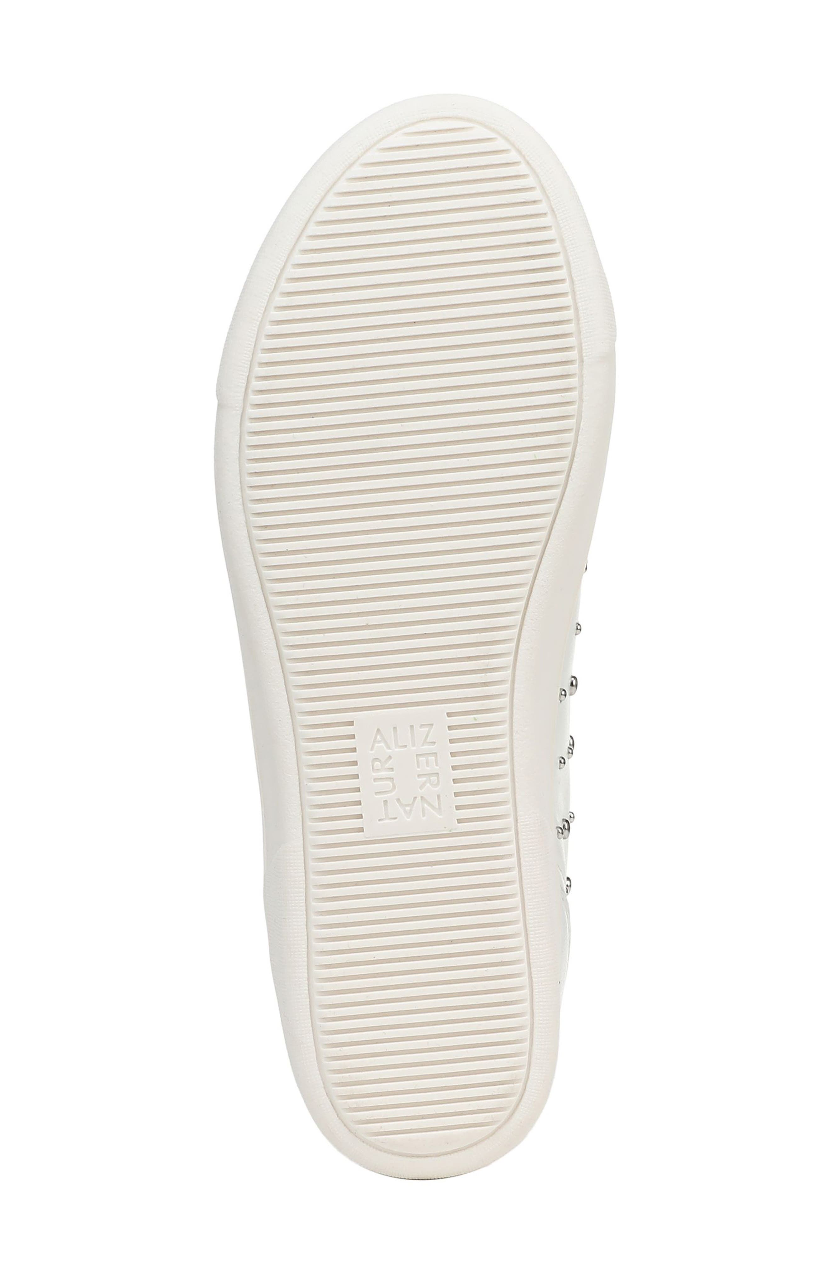Naturalizer Morrison Stud Sneaker, Alternate, color, White Leather