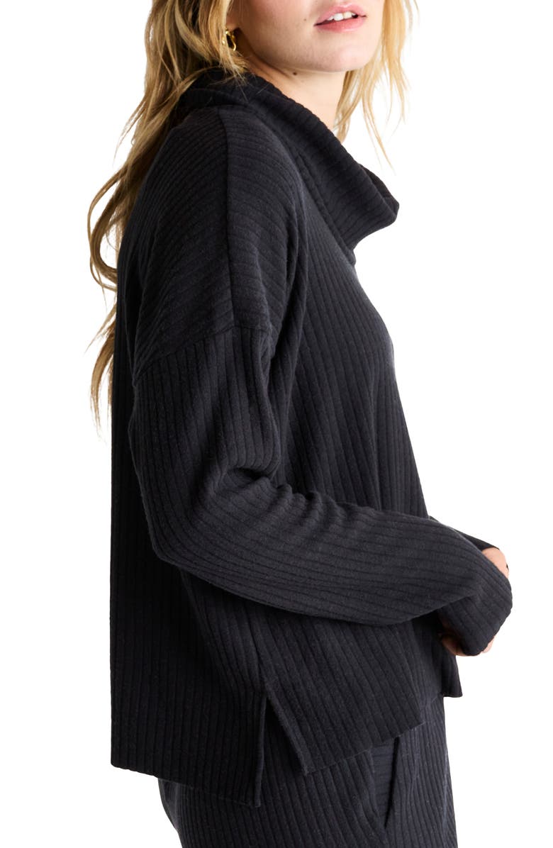 Splendid London Rib Cowl Neck Sweater, Alternate, color,