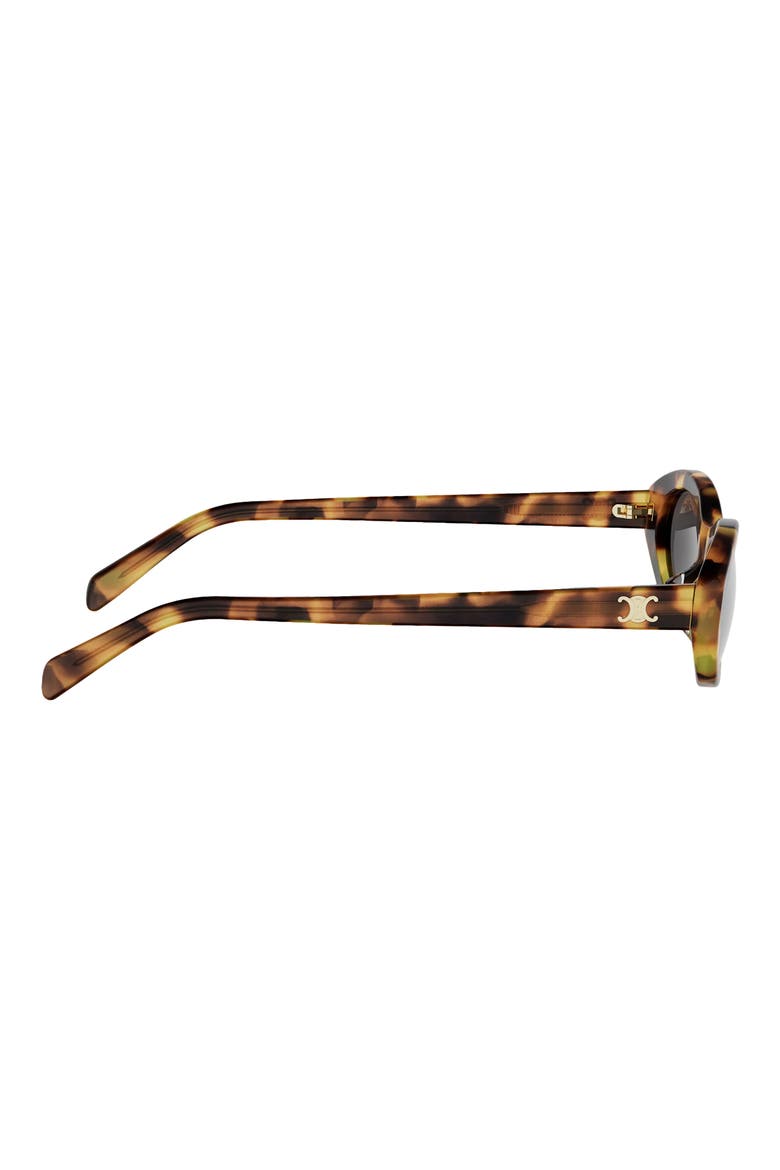 Triomphe Mini 54mm Oval Sunglasses, Alternate, color, BLONDE HAVANA / SMOKE