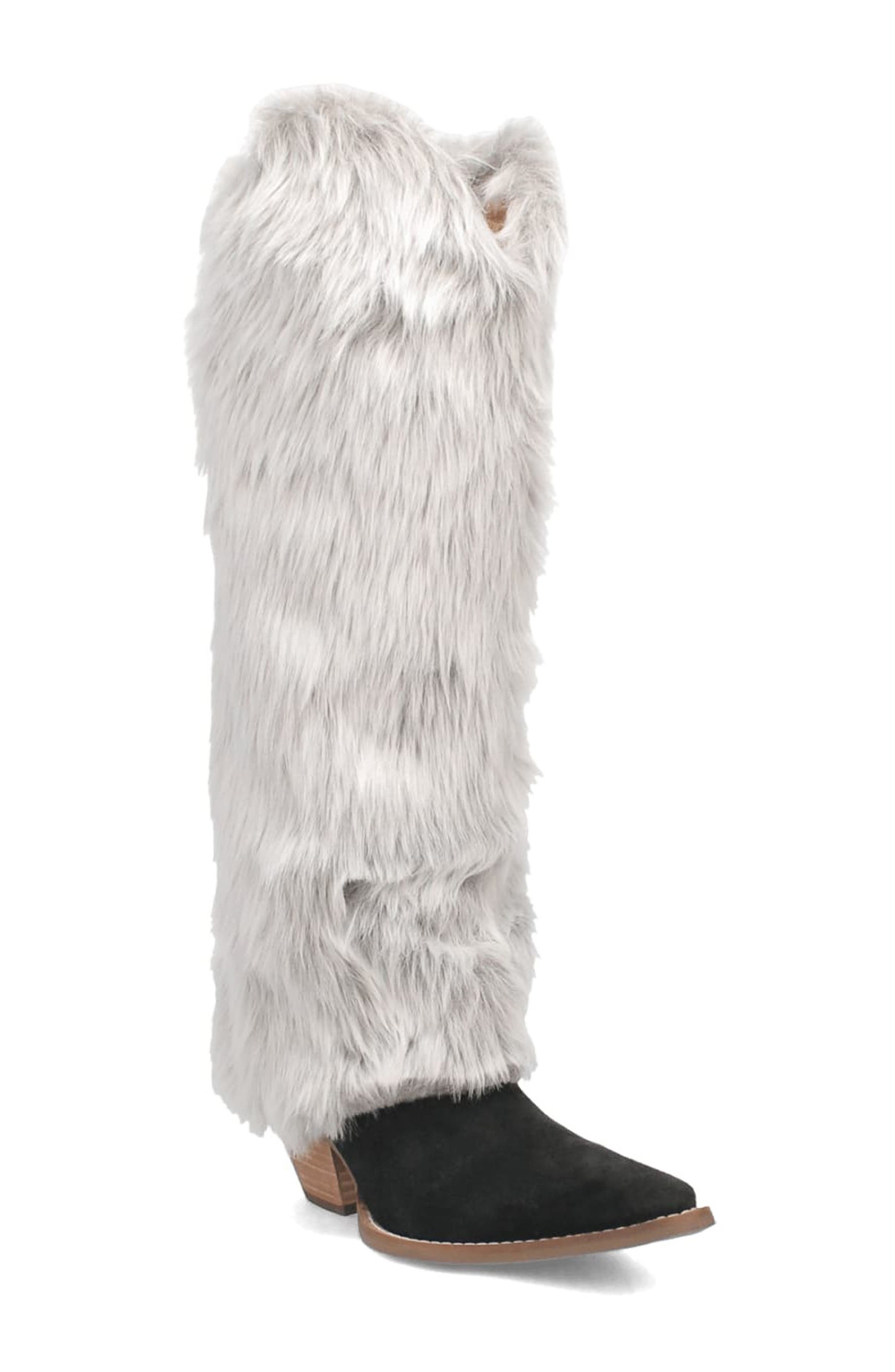 Dingo Snuggle Faux Fur Western Boot, Main, color, 