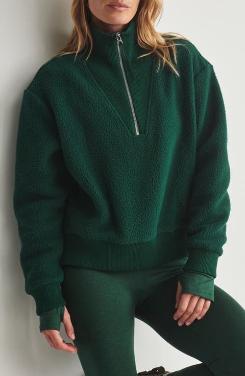 Jaylin High Pile Fleece Half-Zip Pullover