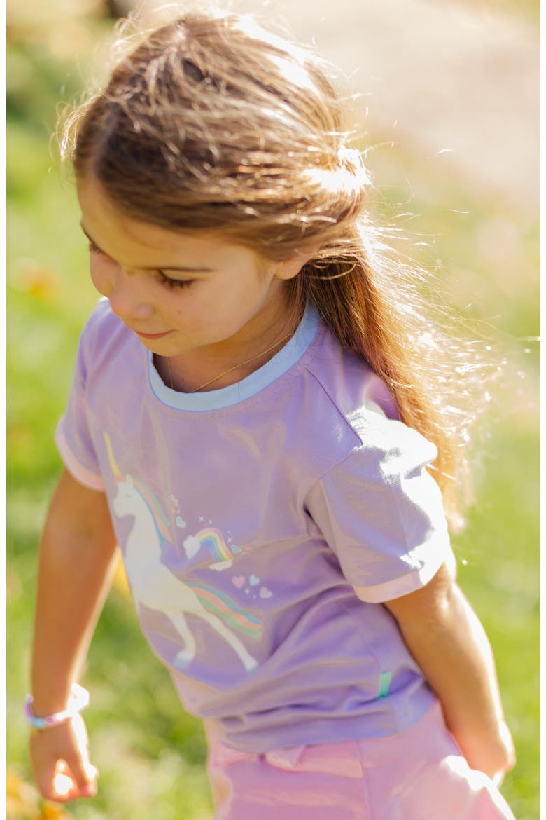 Unicorn Sparkle T-Shirt, Alternate, color, Purple