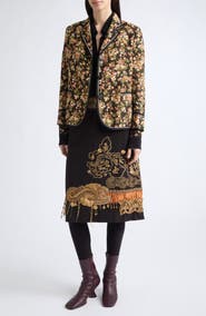Dries Van Noten Brea Tape Gobelin Cotton Blend Jacket