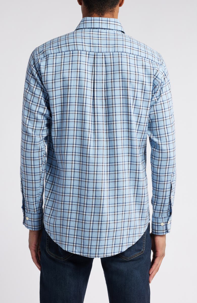 Peter Millar Nelson Crown Crafted Lightweight Stretch Flannel Button-Up Shirt, Alternate, color, 