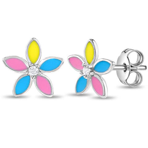 Fun Multicolor Summer Flower Earrings