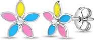 In Season Jewelry Fun Multicolor Summer Flower Earrings