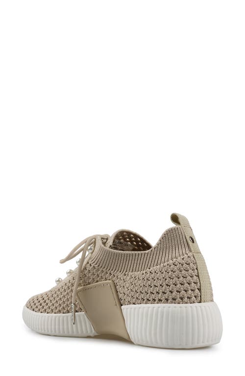 National Comfort Klarra Faux Pearl Embellished Sneaker In Neutral