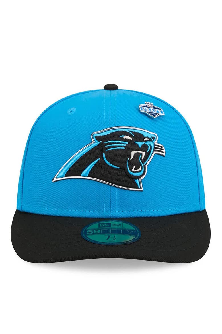 Men's New Era  Blue/Black Carolina Panthers 2026 NFL Draft Pre-Curved 59FIFTY Fitted Hat, Alternate, color, Blue