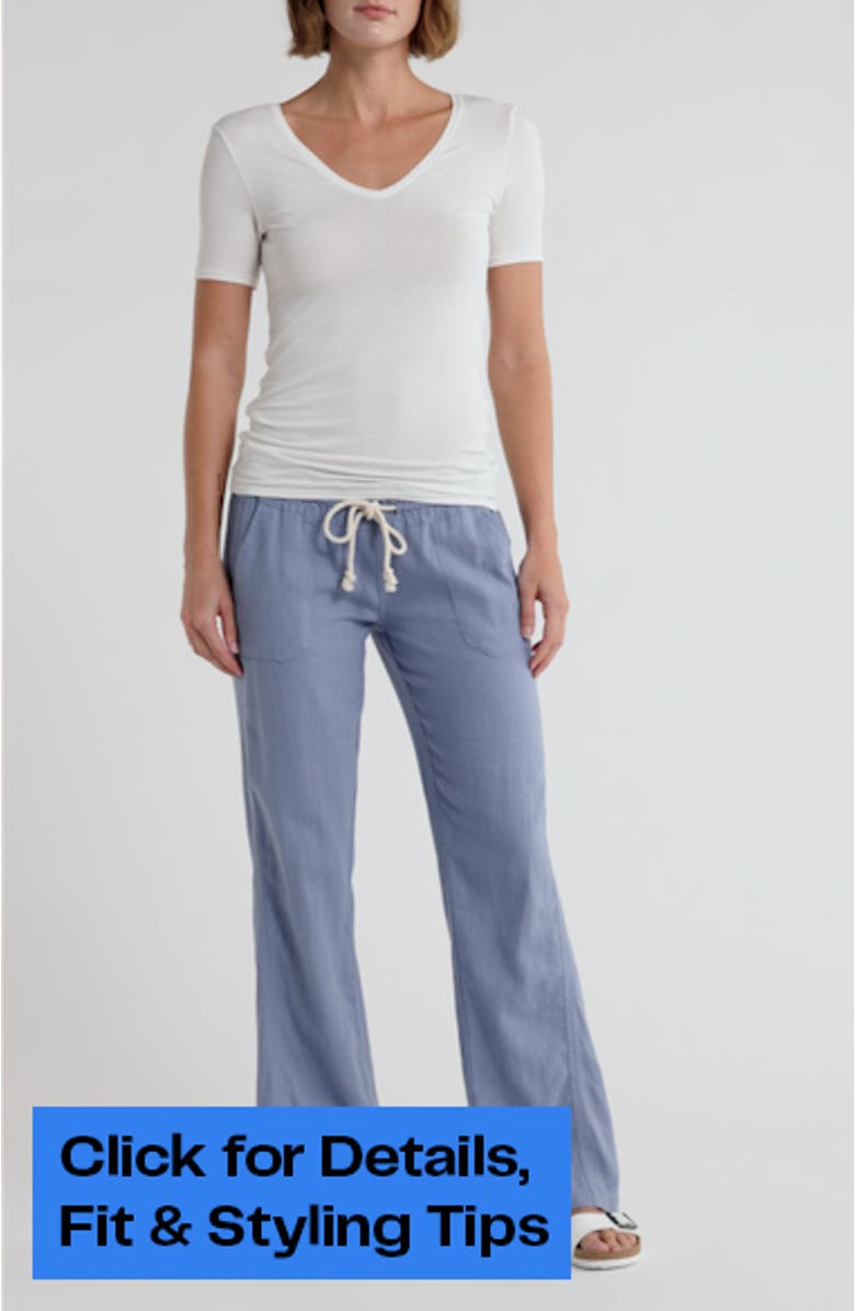 Oceanside Linen Blend Beach Pants, sales video thumbnail
