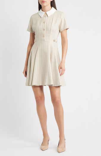 ZOE AND CLAIRE Short Sleeve Fit & Flare Shirtdress