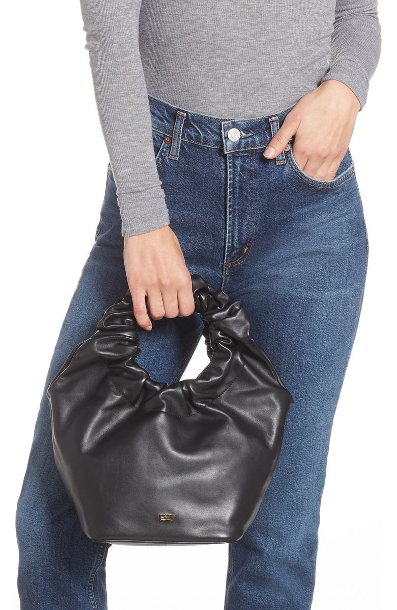 FRAME Le Scrunch Mini Leather Crossbody Bag, Alternate, color,