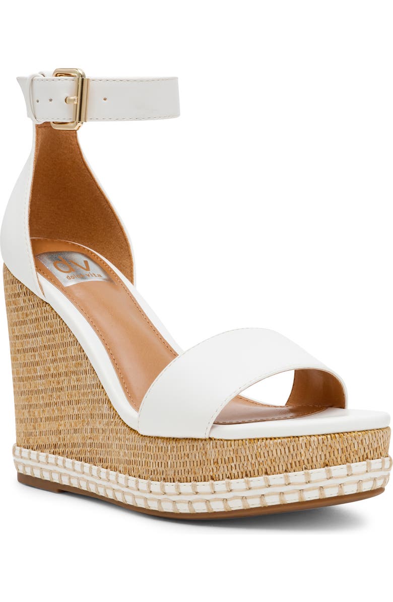 DV by Dolce Vita Tammara Wedge Sandal, Main, color, White