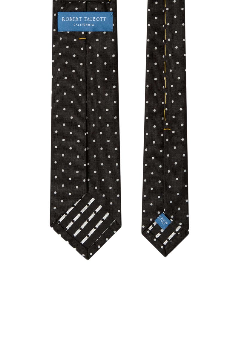 Newman 7 Fold Sport Jacquard Necktie, Alternate, color, Black
