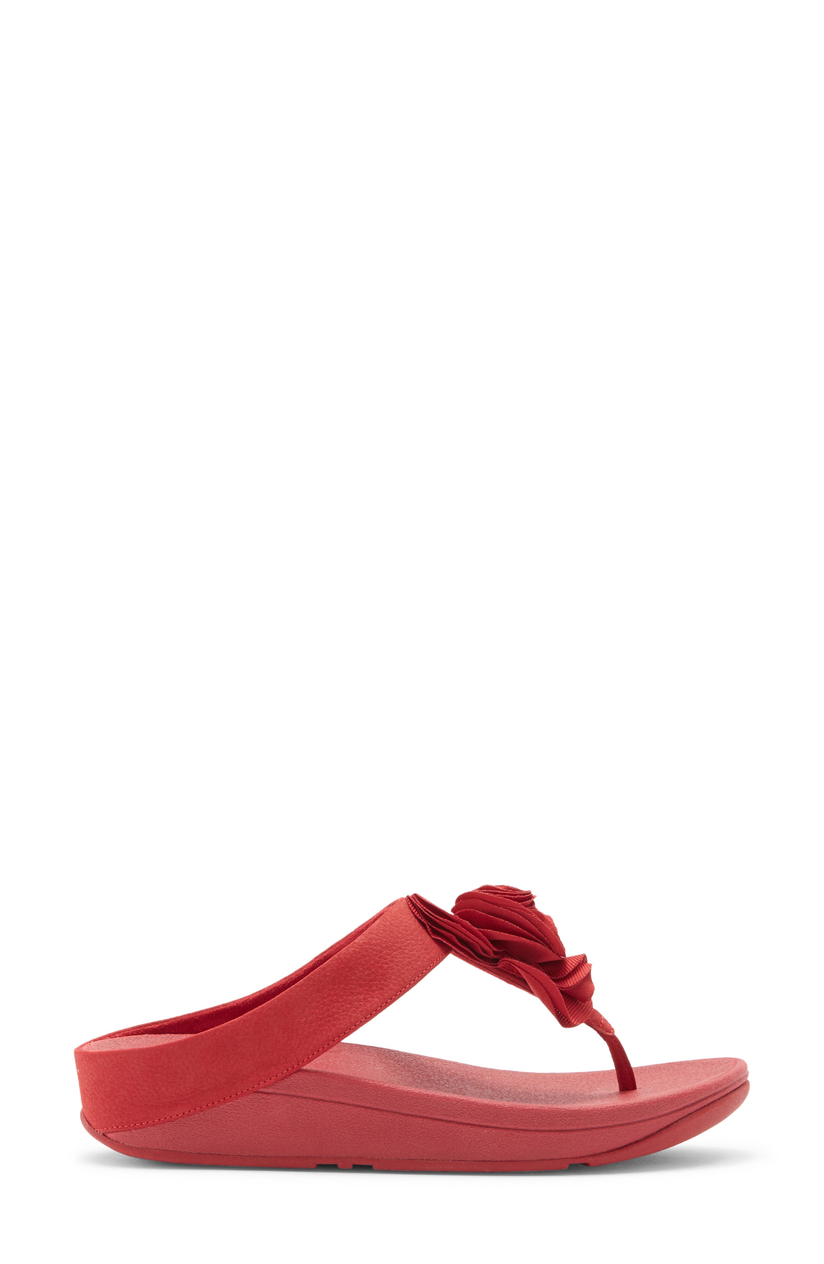 FitFlop™ Florrie Sandal, Alternate, color, CLASSIC RED