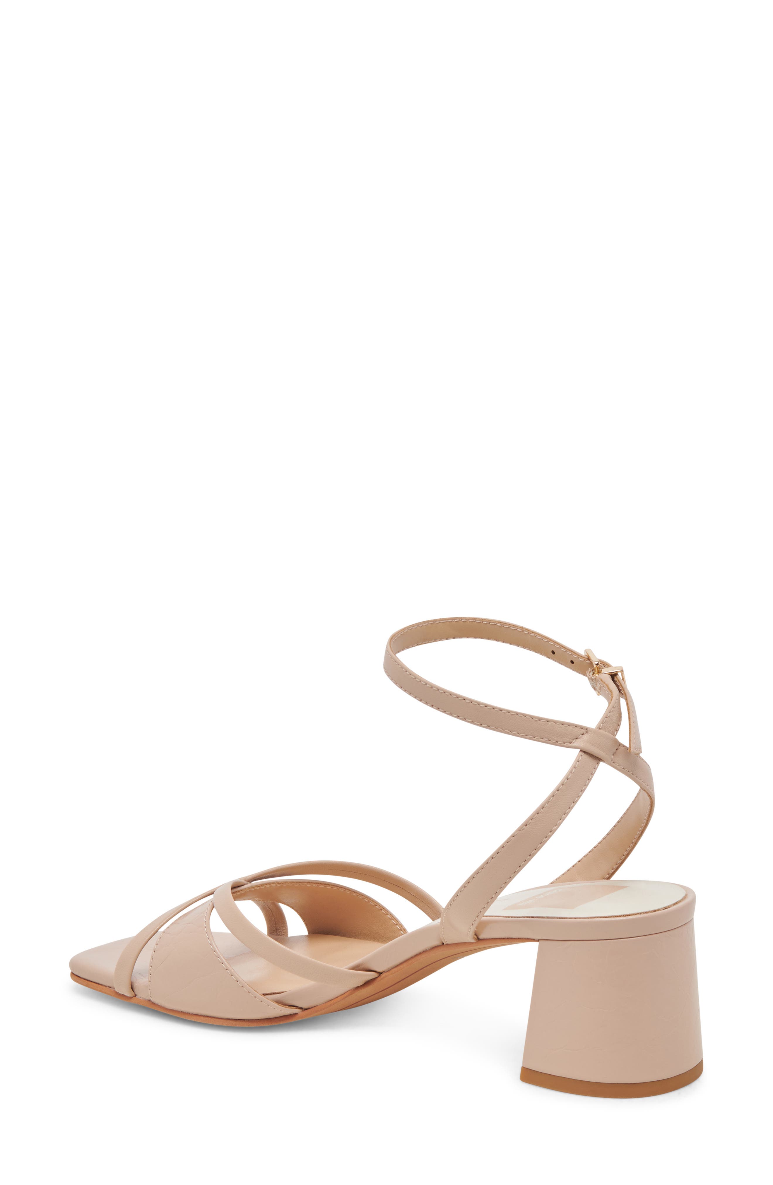 Blakly Ankle Strap Sandal, Alternate, color, BEIGE CRINKLE PATENT