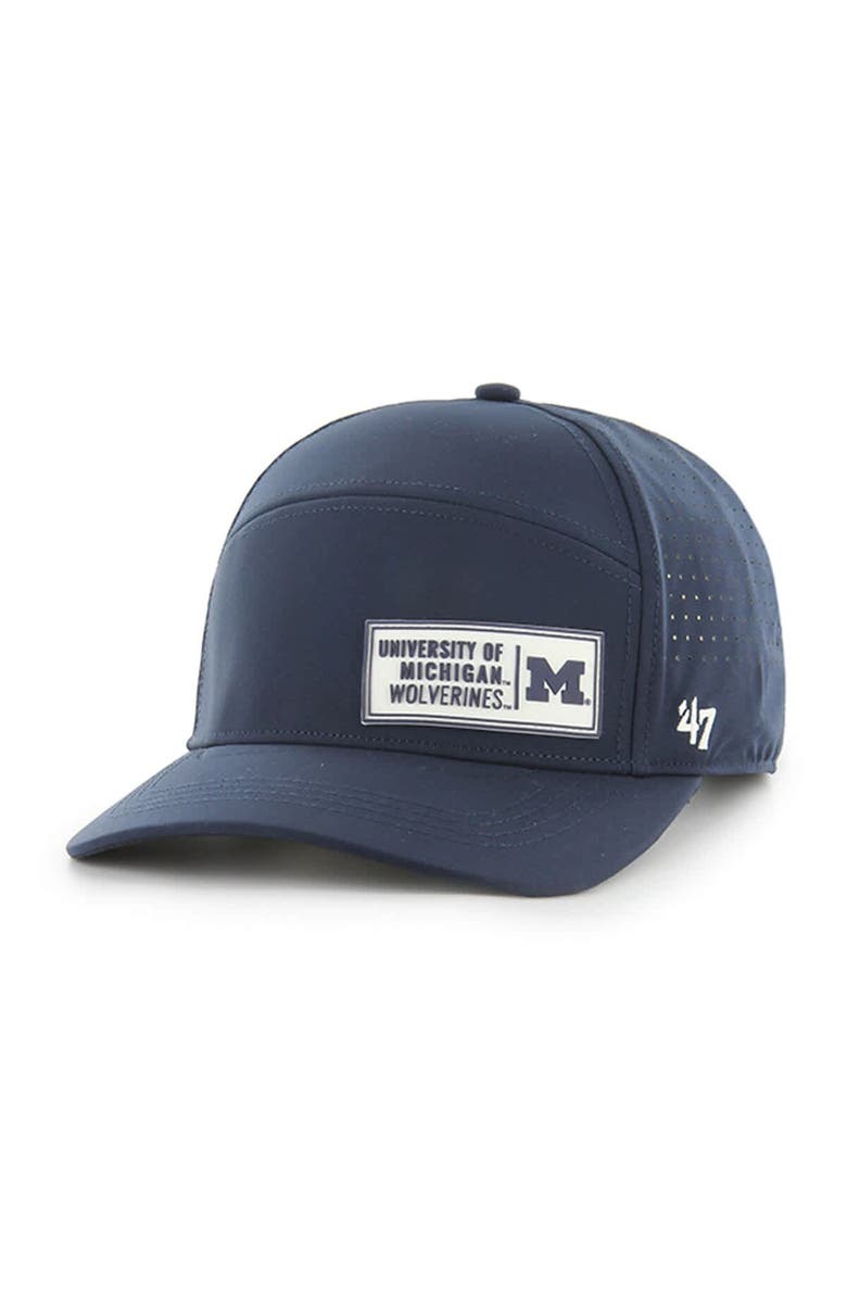 '47 Men's '47 Navy Michigan Wolverines Cypher Midfield Adjustable Hat, Main, color, 
