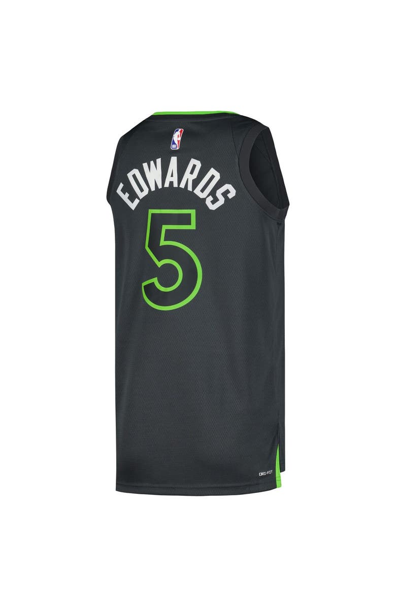 Jordan Brand Unisex Jordan Brand Anthony Edwards Charcoal Minnesota Timberwolves Swingman Jersey - Statement Edition, Alternate, color, Charcoal