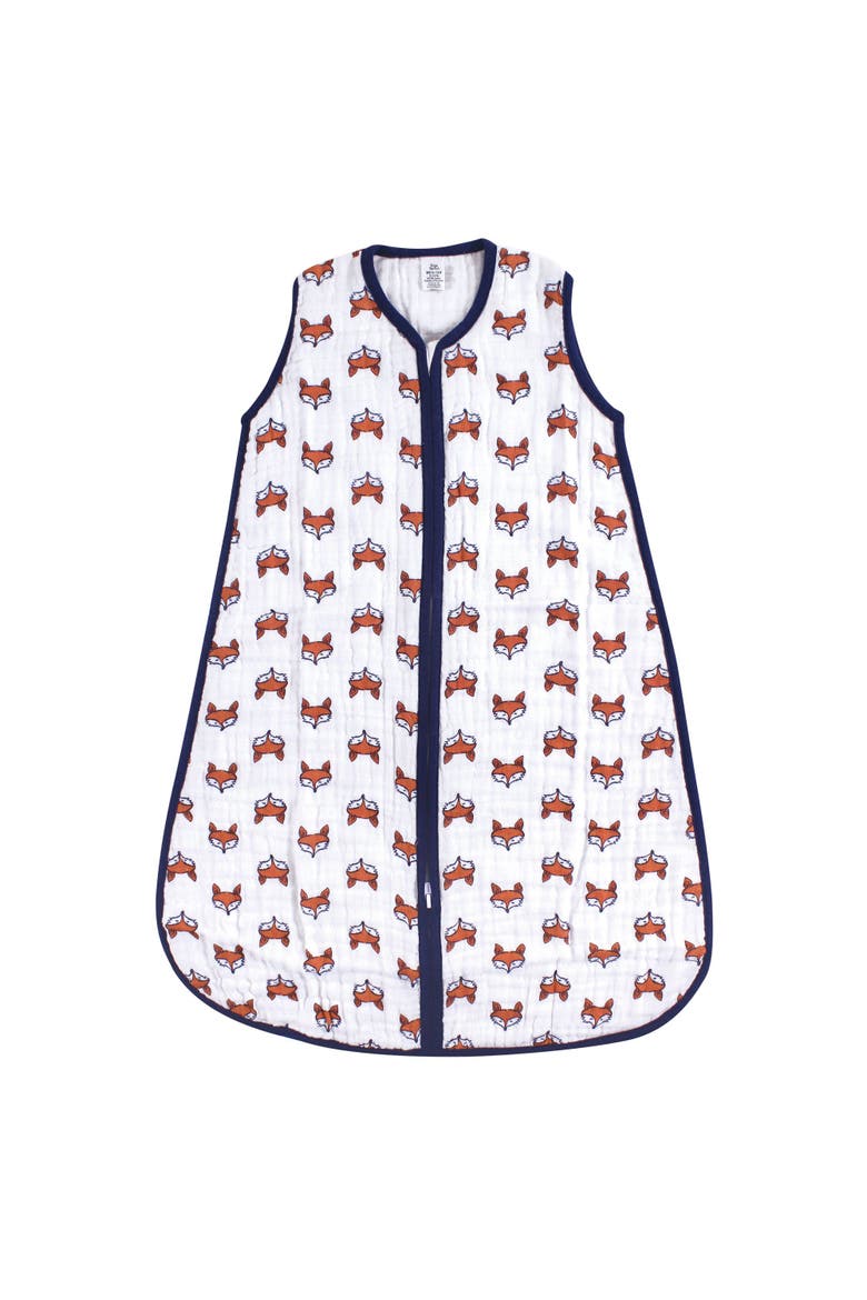 Ultra-Soft Muslin Cotton Sleeveless Sleep Solution, Main, color, Clever Fox