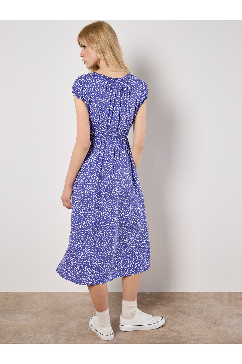 Milkmaid Printed Midi Dress, Alternate, color, Purple