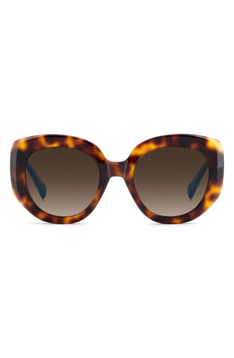 52mm Round Geometric Sunglasses