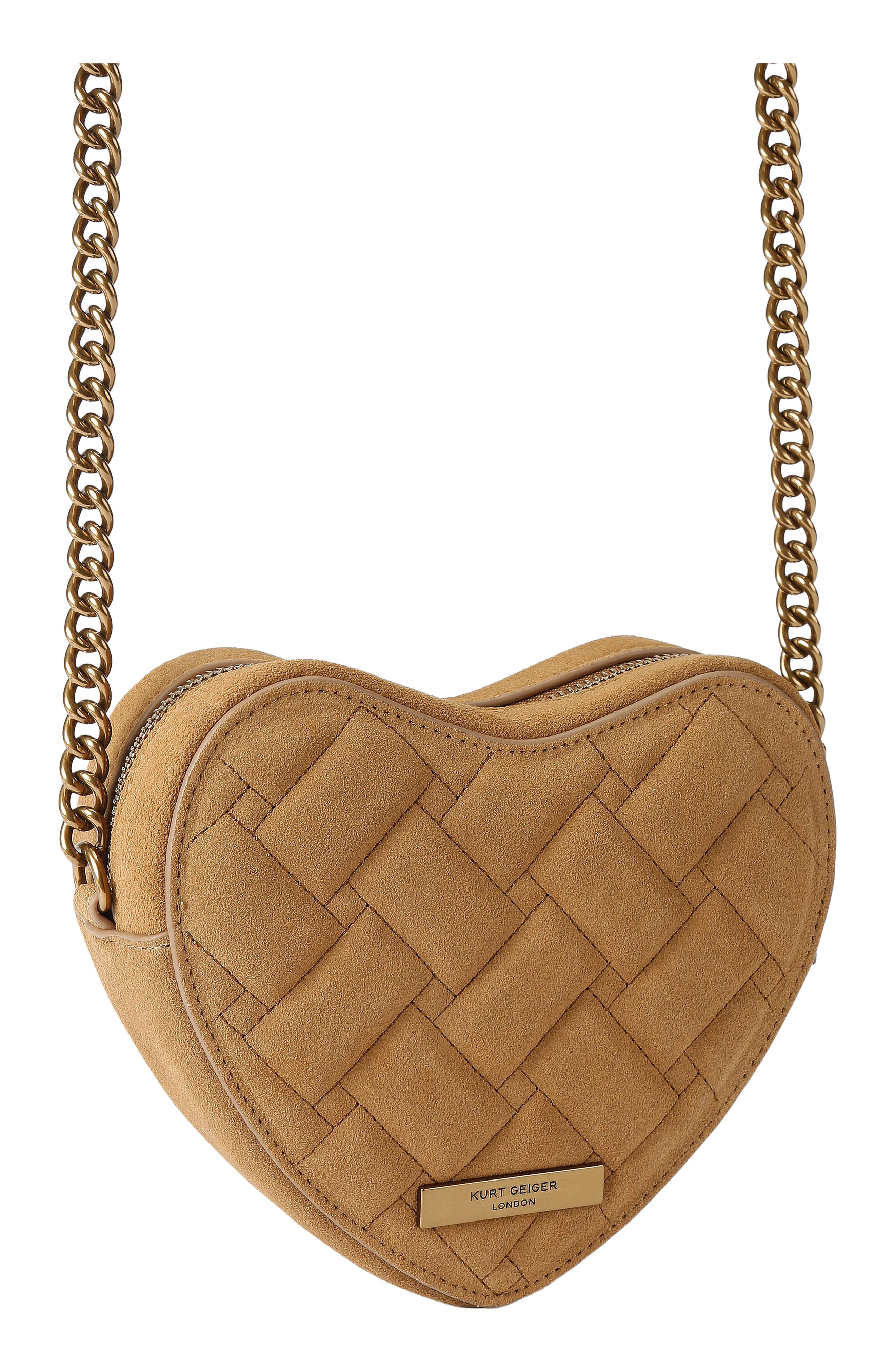 Kensington Heart Crossbody Bag, Alternate, color, LIGHT/ PASTEL BROWN