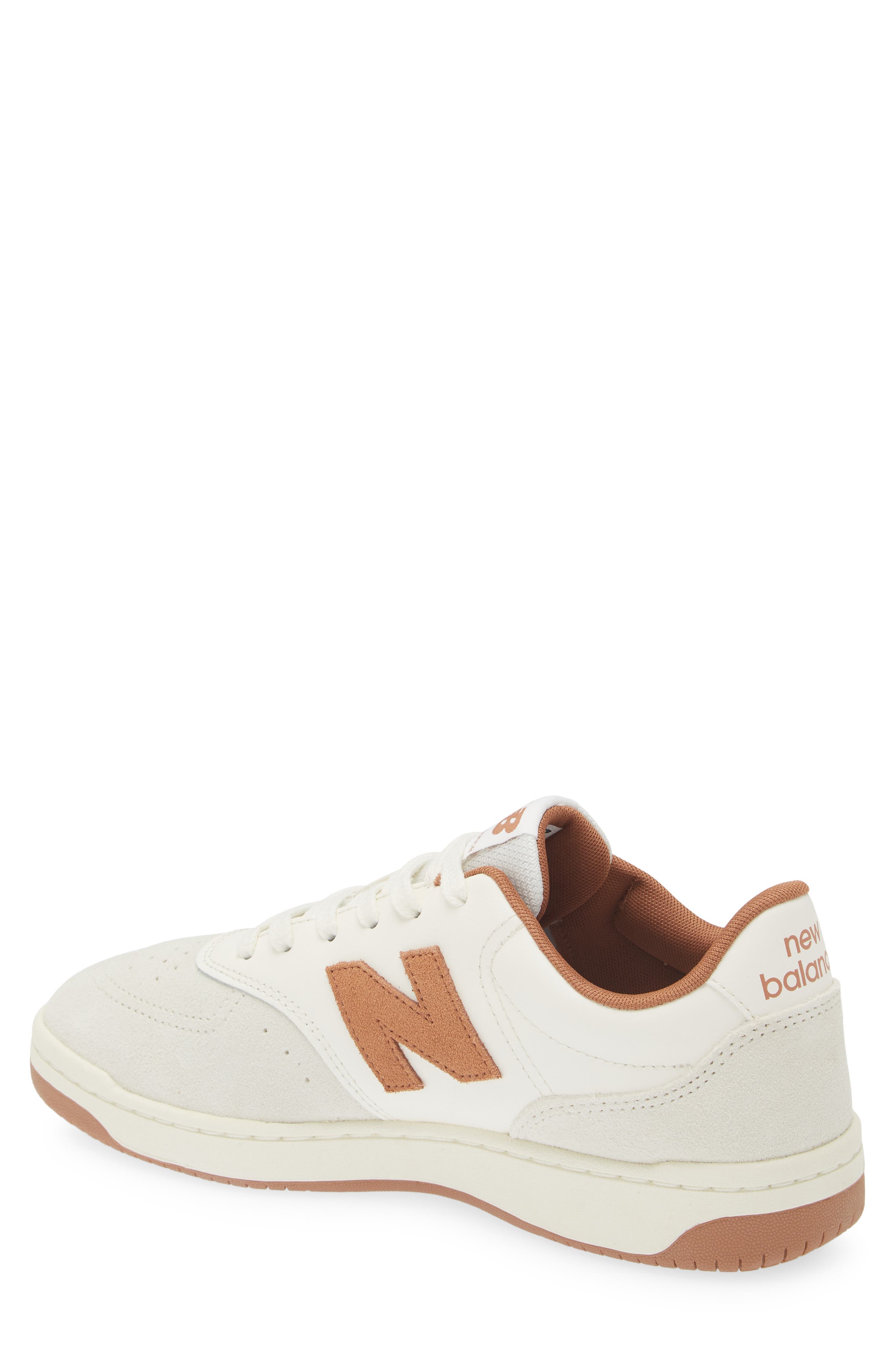 New Balance BB80 Basketball Sneaker, Alternate, color, Sea Salt/ Walnut