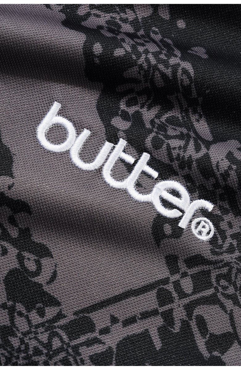 Butter Goods Jazz Logo Soccer Jersey, Alternate, color, Black