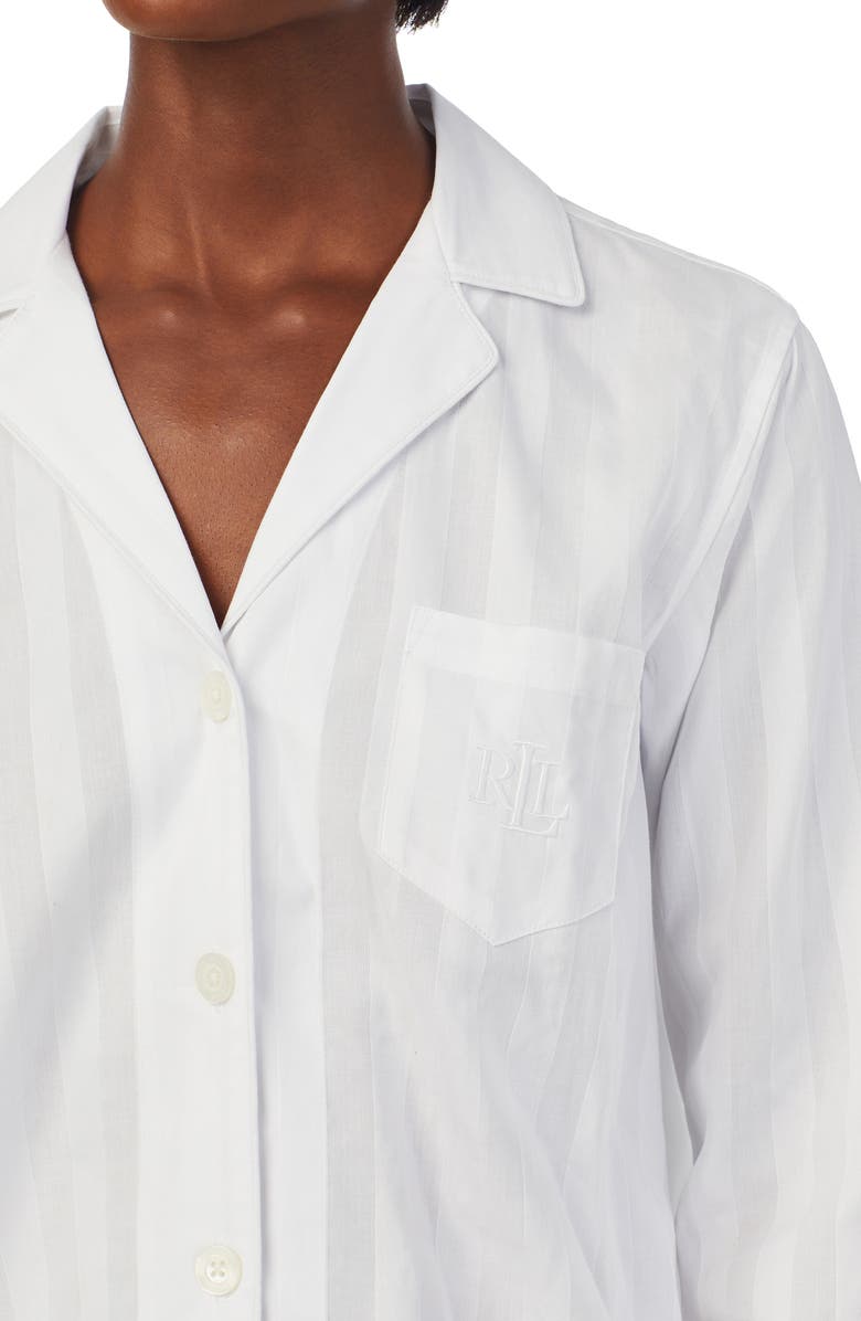 Lauren Ralph Lauren Shadow Stripe Pajamas, Alternate, color,