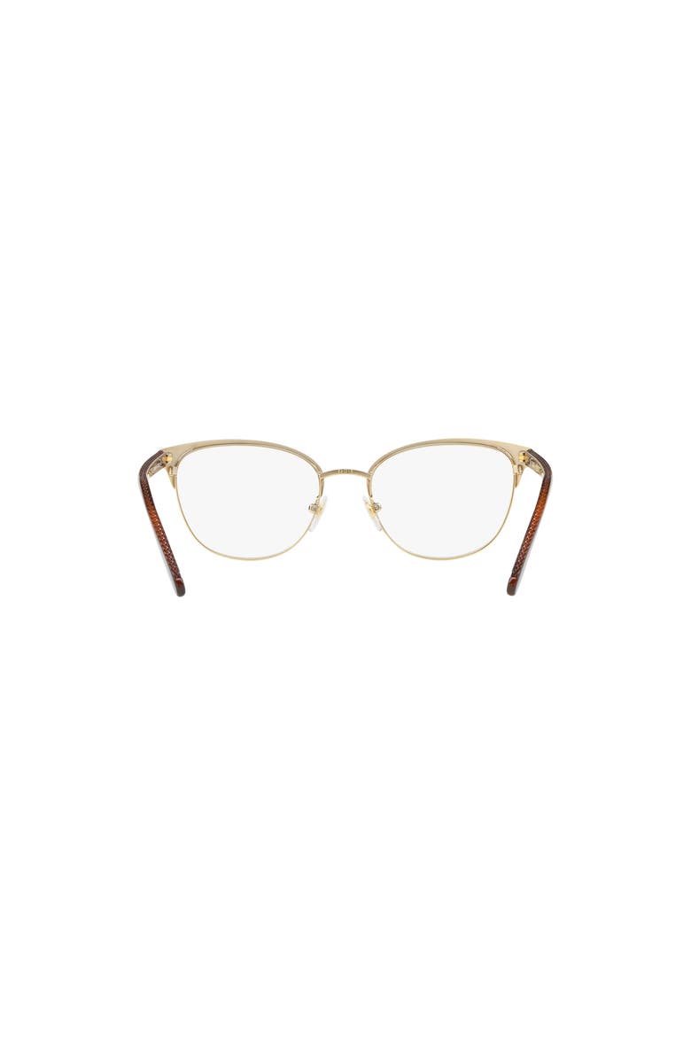 52mm Oval optical glasses, Alternate, color, Brown