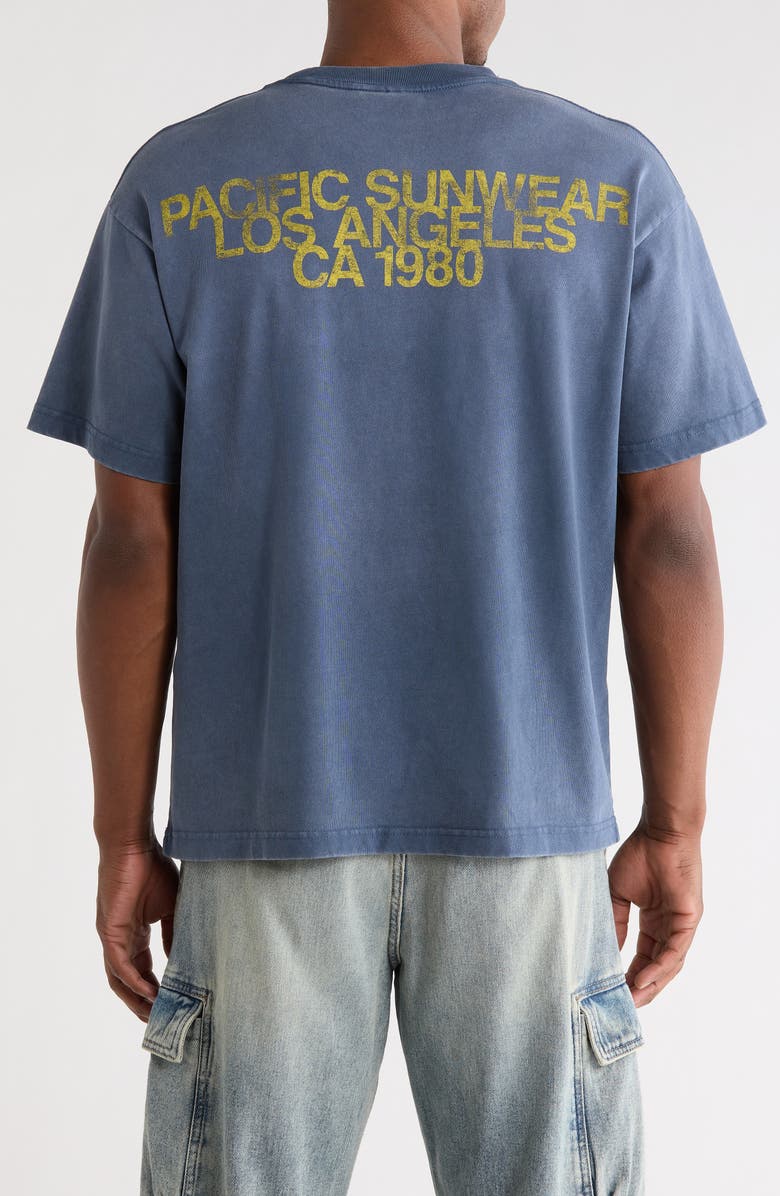 PacSun Faded PSG Graphic T-Shirt, Alternate, color, Navy
