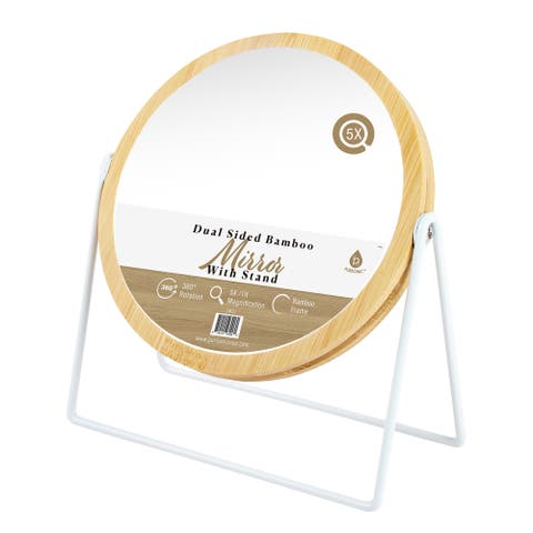 Dual-Side Mirror with Seamless 360° Rotation