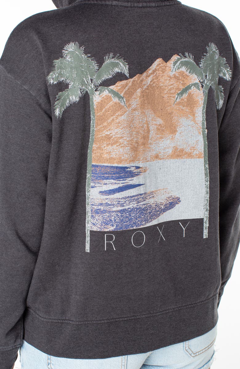 Roxy Sweet Rhythm Full Zip Hoodie, Alternate, color, Phantom