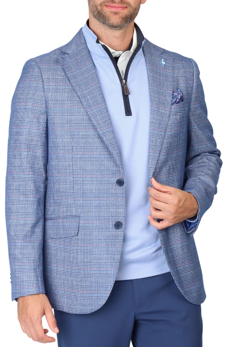 TailorByrd The Great Glen Plaid Sport Coat, Alternate, color, Cobalt-Blue