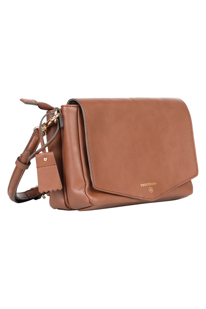 Peekaboo Crossbody Diaper Bag, Alternate, color, TOFFEE