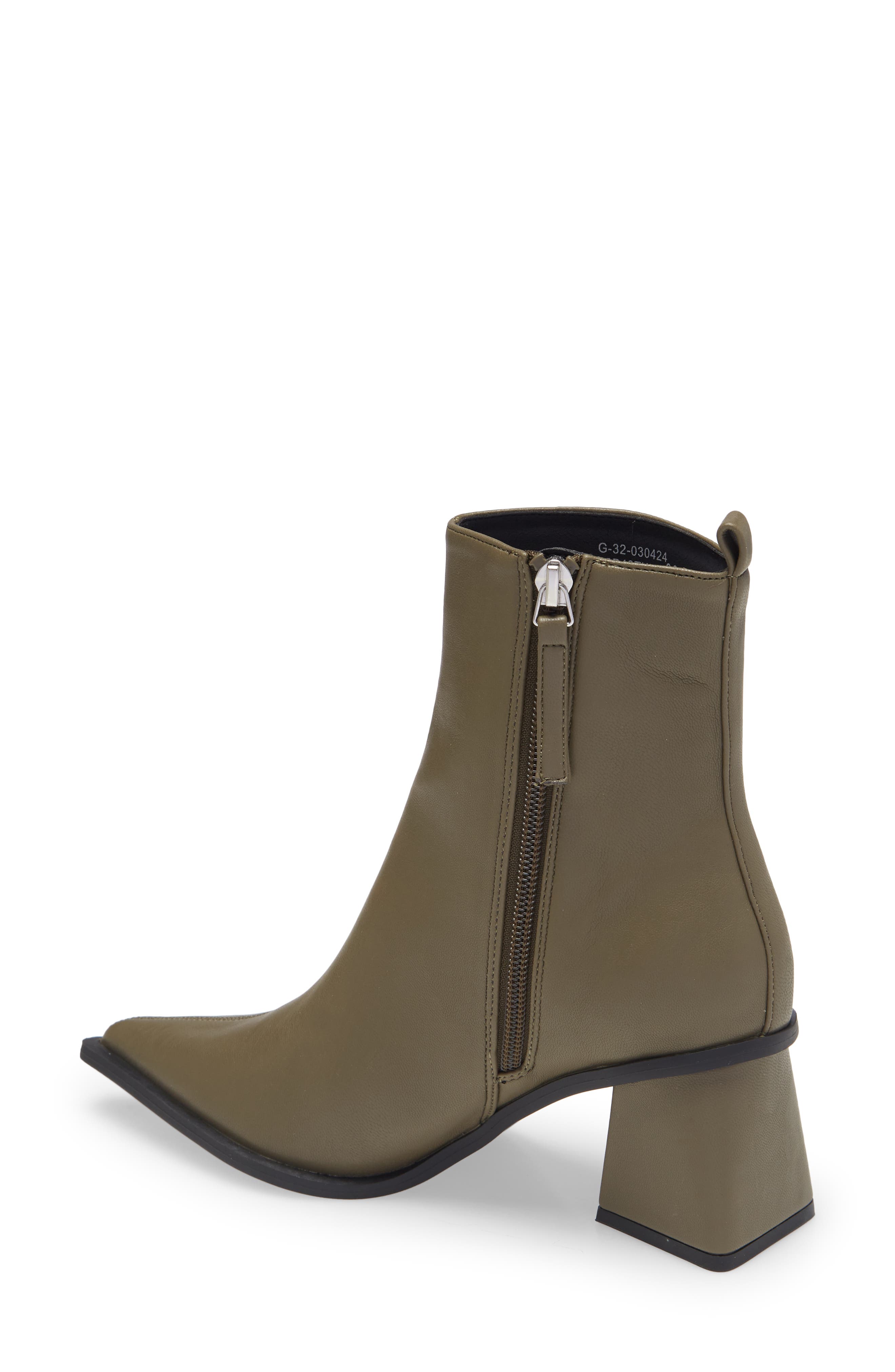 Bronx Pointy Toe Bootie, Alternate, color, OLIVE
