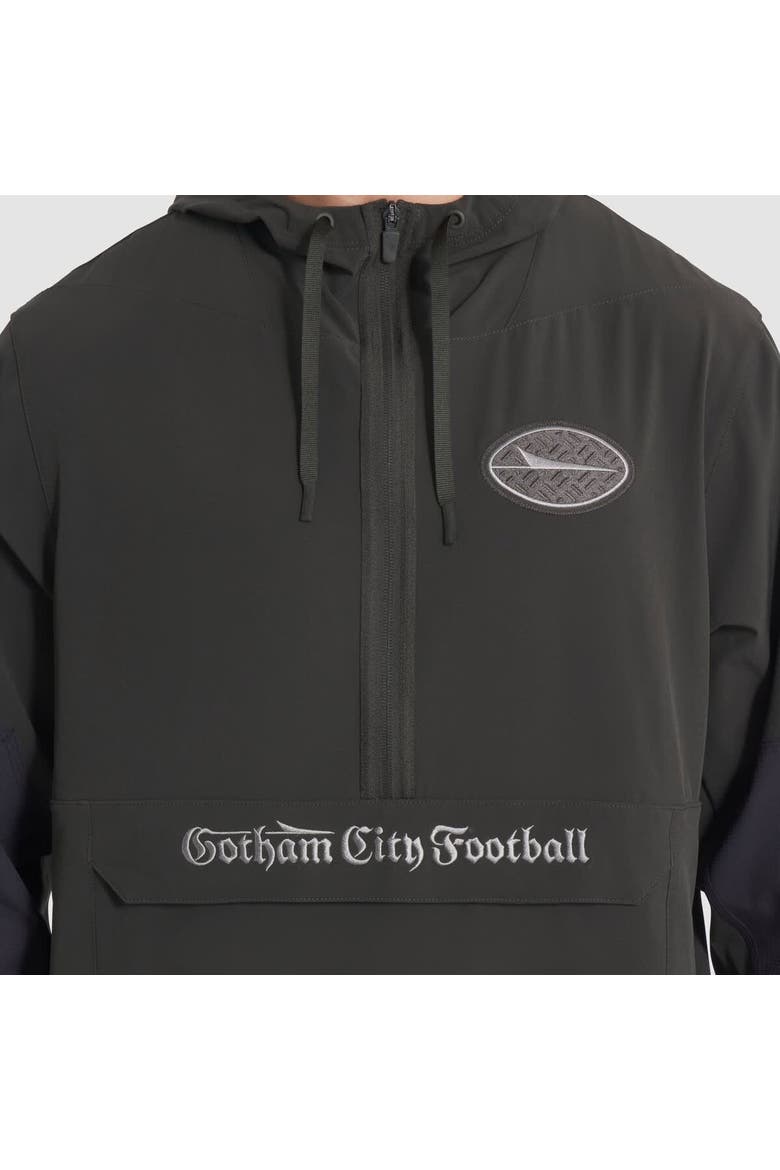 Men's Nike  Gotham Green New York Jets 2025 Rivalries Collection Sideline Anorak Half-Zip Hoodie Jacket, Alternate, color, Green